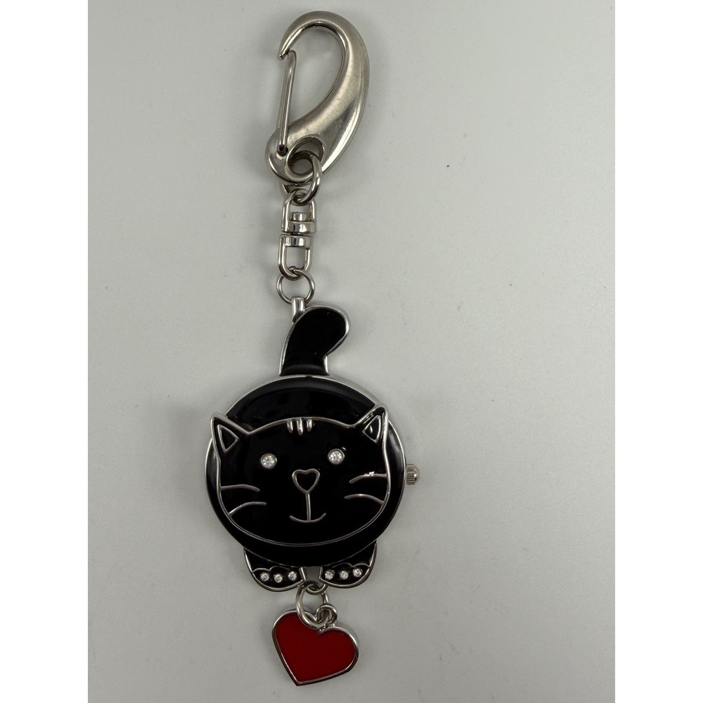 Jas Cat Ladies Keychain Charm Watch New Battery‎ 36MM E.T.C. CO LTD